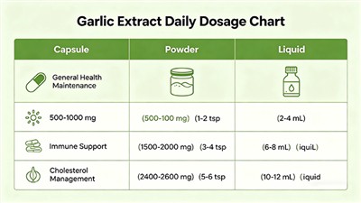 How much garlic extract per day？
